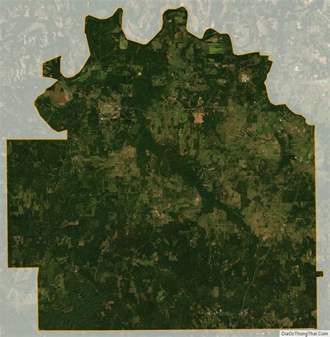 Map of Lowndes County, Alabama