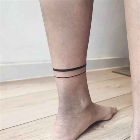 Double Line Tattoo by @irene_illusia - Tattoogrid.net