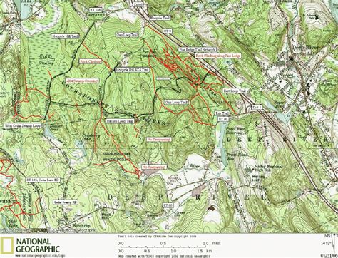 Hiking Trails Map - ToursMaps.com