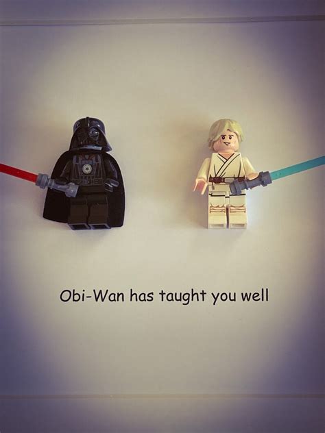 Star Wars Darth Vader and Luke Skywalker Mini Figure Quote - Etsy