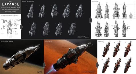 Collection of sketches of the Rocinante : r/TheExpanse