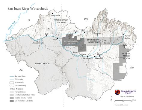 San Juan River Watershed Boundaries Map | Grand Canyon Trust