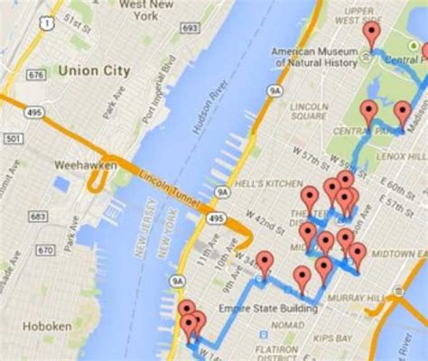 This is the optimal walking tour of NYC