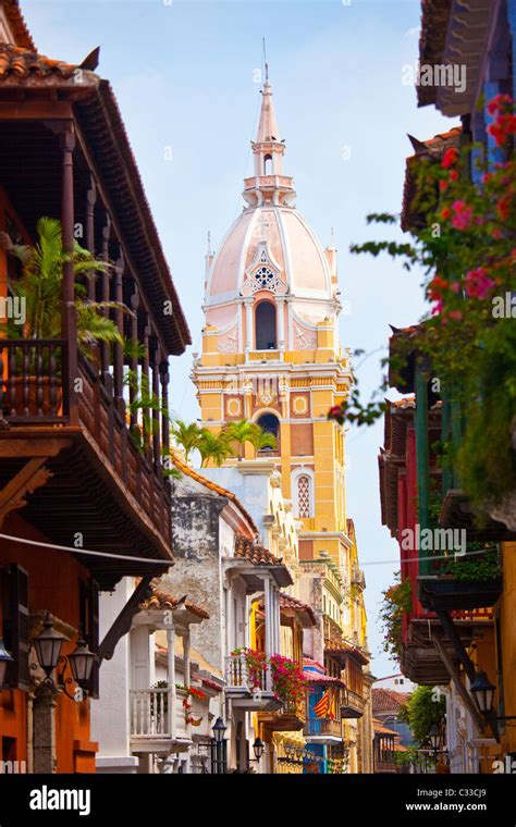 The Cathedral of Cartagena, old town Cartagena, Colombia Stock Photo - Alamy