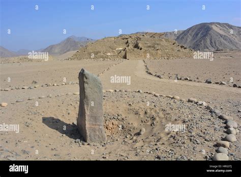 Ruins of the ancient civilization of Caral Supe, in Peru Stock Photo - Alamy