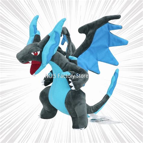 New-Pokemon-Evolution-Mega-Charizard-X-Plush-Toys-Super-Charizard-Blue ...