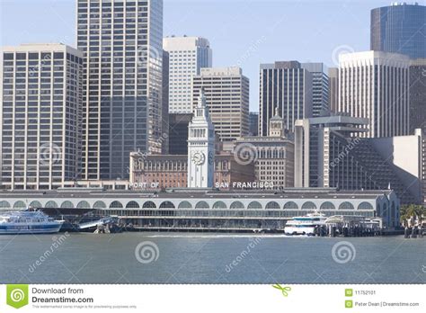 Port of San Francisco stock image. Image of hotel, apartment - 11752101