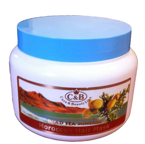 Moroccan Hair Mask 250ml/8.4oz Dead Sea Minerals Natural Care Beauty ...