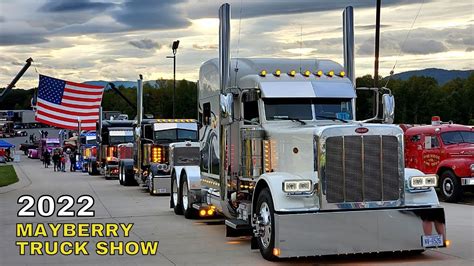 Mayberry Truck Show 2022- Custom Big Rig Trucks - October 1, 2022 Mt. Airy, NC - YouTube