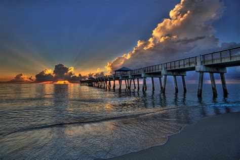 Sunrise at Juno Beach Pier Park, Florida