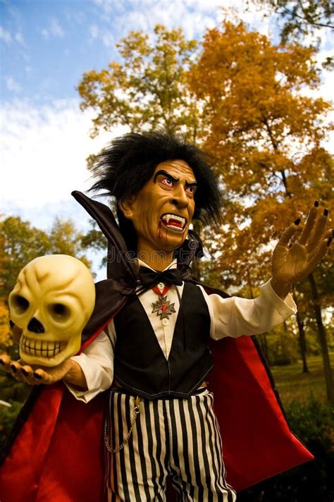 Halloween Vampire and Skull Stock Image - Image of fall, scary: 1487827