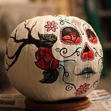 Skull Pumpkin Painting Ideas