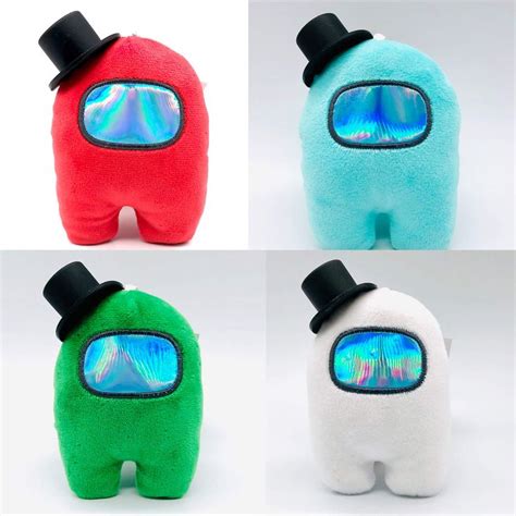 Cute Among US Plush Keychain, Among US with Hat, Among US Plushies ...