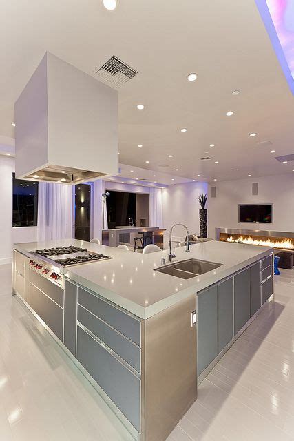 Modern Las Vegas Home 28 30 Kitchen Island Luxury Kitchen Design Contemporary Kitchen Design ...