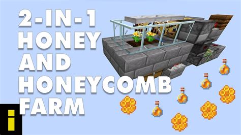 2-in-1 Honey And Honeycomb Farm For Minecraft 1.15 (Tutorial) - YouTube