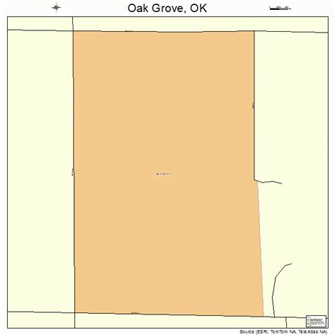 Oak Grove Oklahoma Street Map 4053210