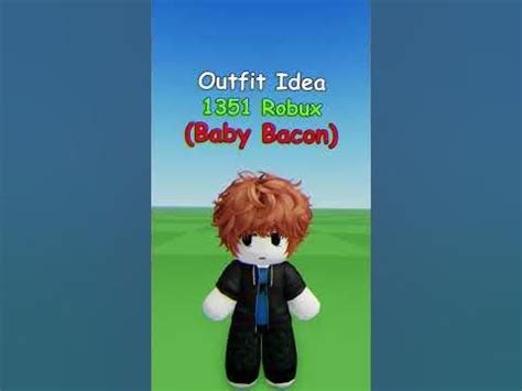 Making Roblox Baby Bacon Outfit Idea 🥓 | Emo roblox avatar, Roblox