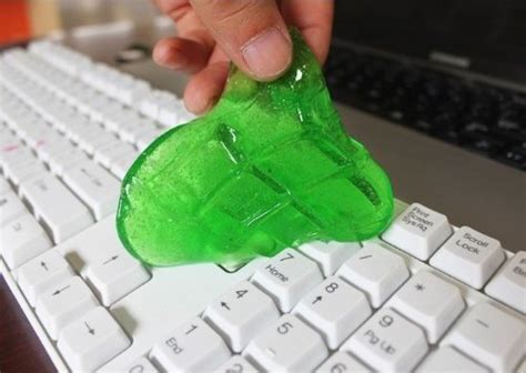 bookofjoe: Cleaning Slime — Think outside the nasty keyboard space(s)