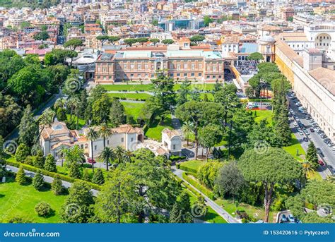 Aerial View of Vatican Gardens in Vatican City, Rome, Italy Stock Photo ...