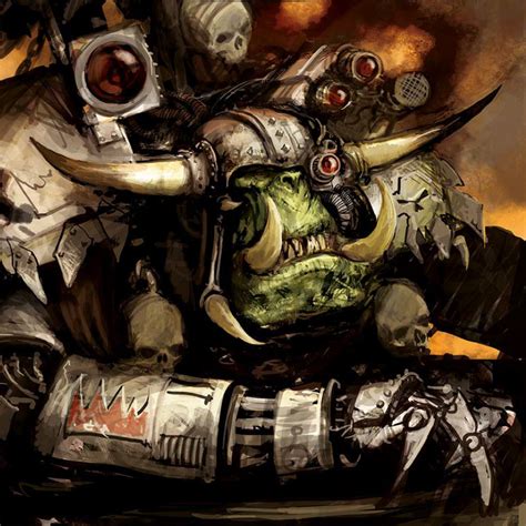 A charming ork chap. WAAAGH!!! (With images) | Warhammer art, Warhammer 40k, Warhammer