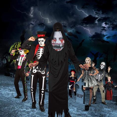 U LOOK UGLY TODAY Mens Halloween Costume Cosplay Skeleton Clown Adult Costumes Fancy Party Dress ...