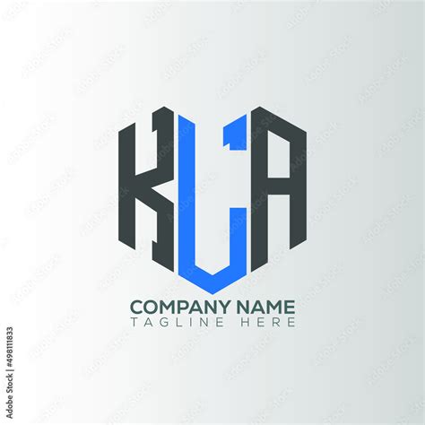 KLA letter logo design on white background.KLA creative initials letter logo concept.KLA letter ...