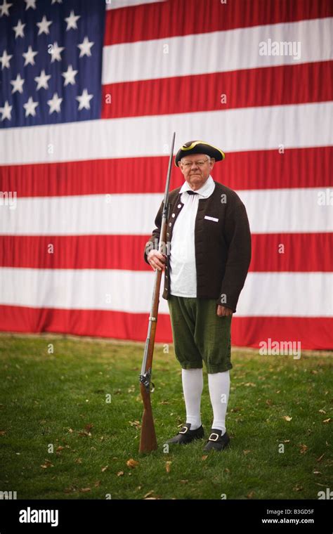 Patriots Day Revolutionary War Reenactment on Lexington Green Lexington ...