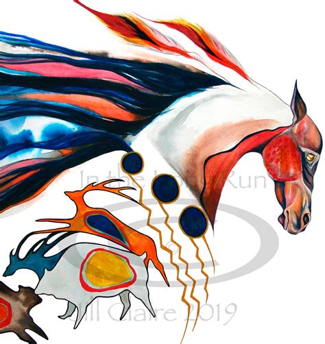 Native American Horse Drawings