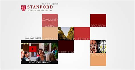 Stanford Med Interactive Admissions Brochure on Behance