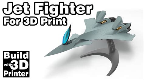 Jet Fighter for 3D Print - YouTube