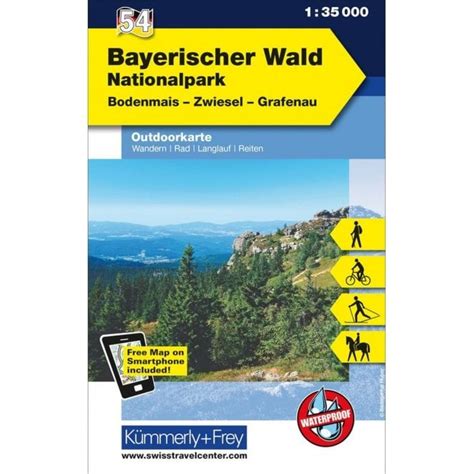 Outdoor Map of Germany 54: Bavarian Forest, National park