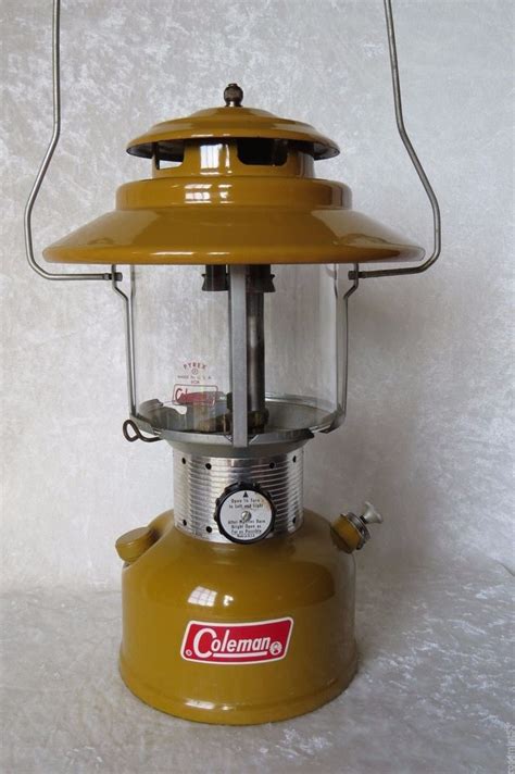 Vintage Golden Rod Yellow Coleman Lantern 6-72 Gold Bond Stamps Camping Gear | Coleman lantern ...