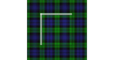 Campbell Clan Tartan Plaid Black Watch Fabric | Zazzle