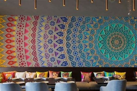 Restaurant Design Wall Decoration #restaurantdesign | Wall design, Restaurant decor, Wall decor