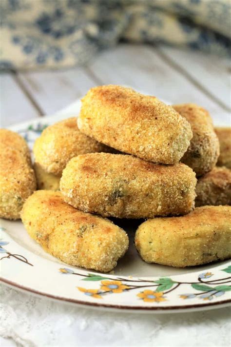 Baked Mashed Potato Croquettes - Mangia Bedda