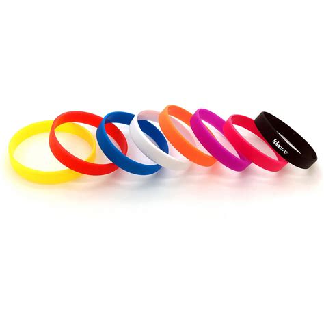 Logo Silicone Wristbands (8" x 0.5" x 0.05")