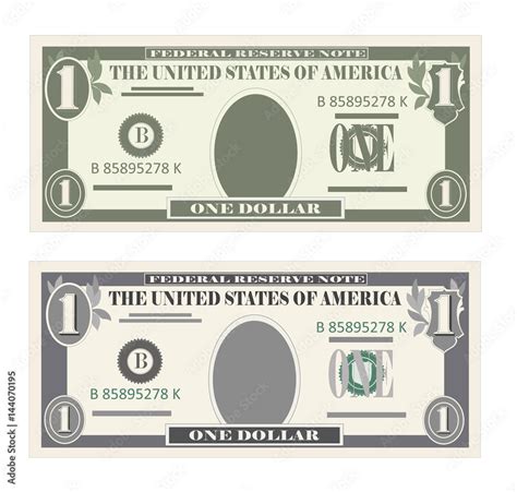 USA banking currency, cash symbol 1 dollar bill. Stock Vector | Adobe Stock