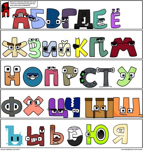 Exploring The Fascinating World Of Russian Alphabet Lore Comic Studio