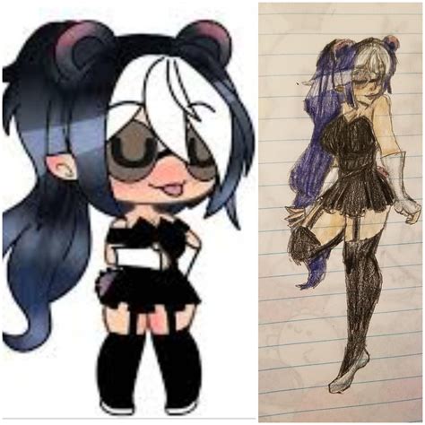 I drew a random "thicc" gacha edit I found on google : GLCsister