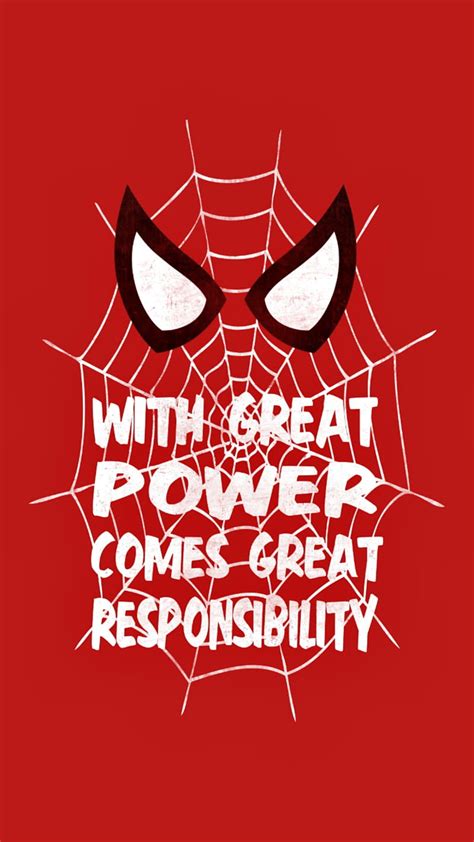 Great Power Quote, quotes, spider, HD phone wallpaper | Peakpx