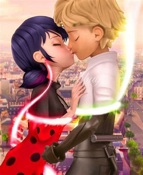 Ladybug And Cat Noir Kissing Wallpapers - Wallpaper Cave