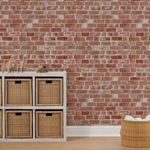 Faux Brick Wallpaper Antique Brick Wallpaper by - Etsy