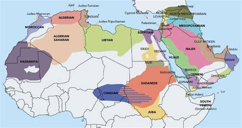 Varieties and Dialects of the Arabic Language : MapPorn