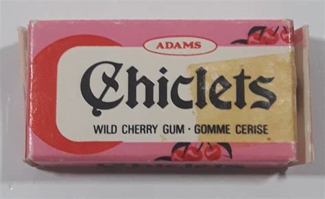 Vintage Adams Chiclets Wild Cherry Gum Box EMPTY – Treasure Valley ...