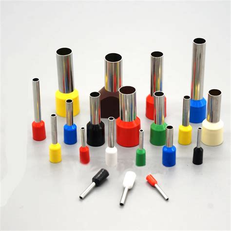 200PCS E1008 1.0mm2 Blocks Pin Tube Insulated End Terminal Wire Copper Crimp Connector European ...