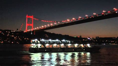 Bridges of Bosphorus (Istanbul) By Night - YouTube