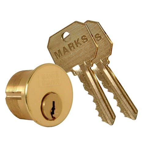 Marks USA Polished Brass Mortise Cylinder-2161/3-1A - The Home Depot