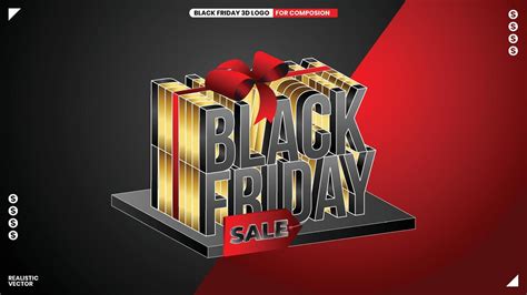 black Friday 3d logo for design composition 7973547 Vector Art at Vecteezy