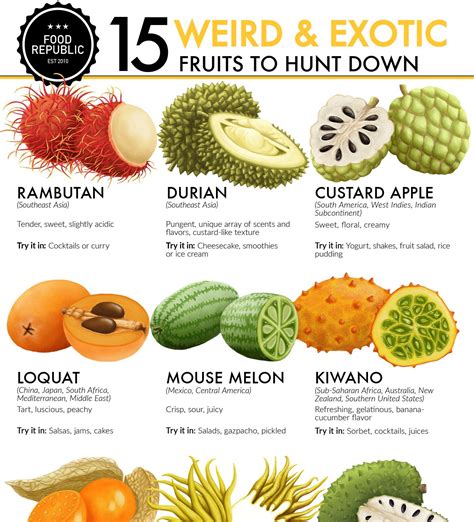 15 Exotic Fruits You Need To Try Right Now - Venngage Infographic Examples