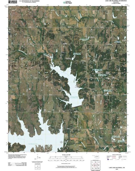 2009 Lake Carl Blackwell, OK - Oklahoma - USGS Topographic Map ...